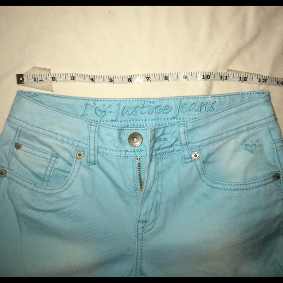 Justice Simply Faded Low Light Blue Jeggings - Picture 3 of 4